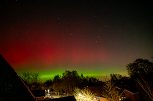 Nordlichter ueber Buxtehude