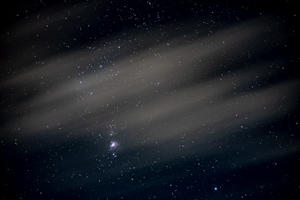 Nebel im Orion mit Schleierwolken