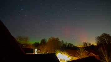 Nordlichter ueber Buxtehude