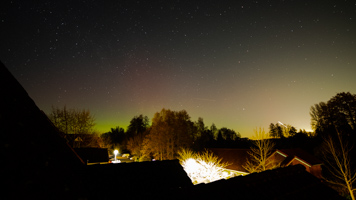 Nordlichter ueber Buxtehude