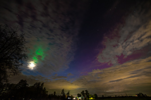Nordlichter ueber Buxtehude