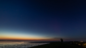 Nordlichter ueber der Krummhoern