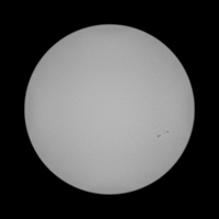 Sonne, 28. Oktober 2020, Tele 1000 mm
