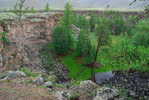 Am Orkhon- bzw. Ulaan-Gol-Wasserfall