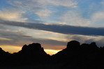 Abendstimmung bei Ikh Gazryn Chuluu (Große Erdmuttersteine)